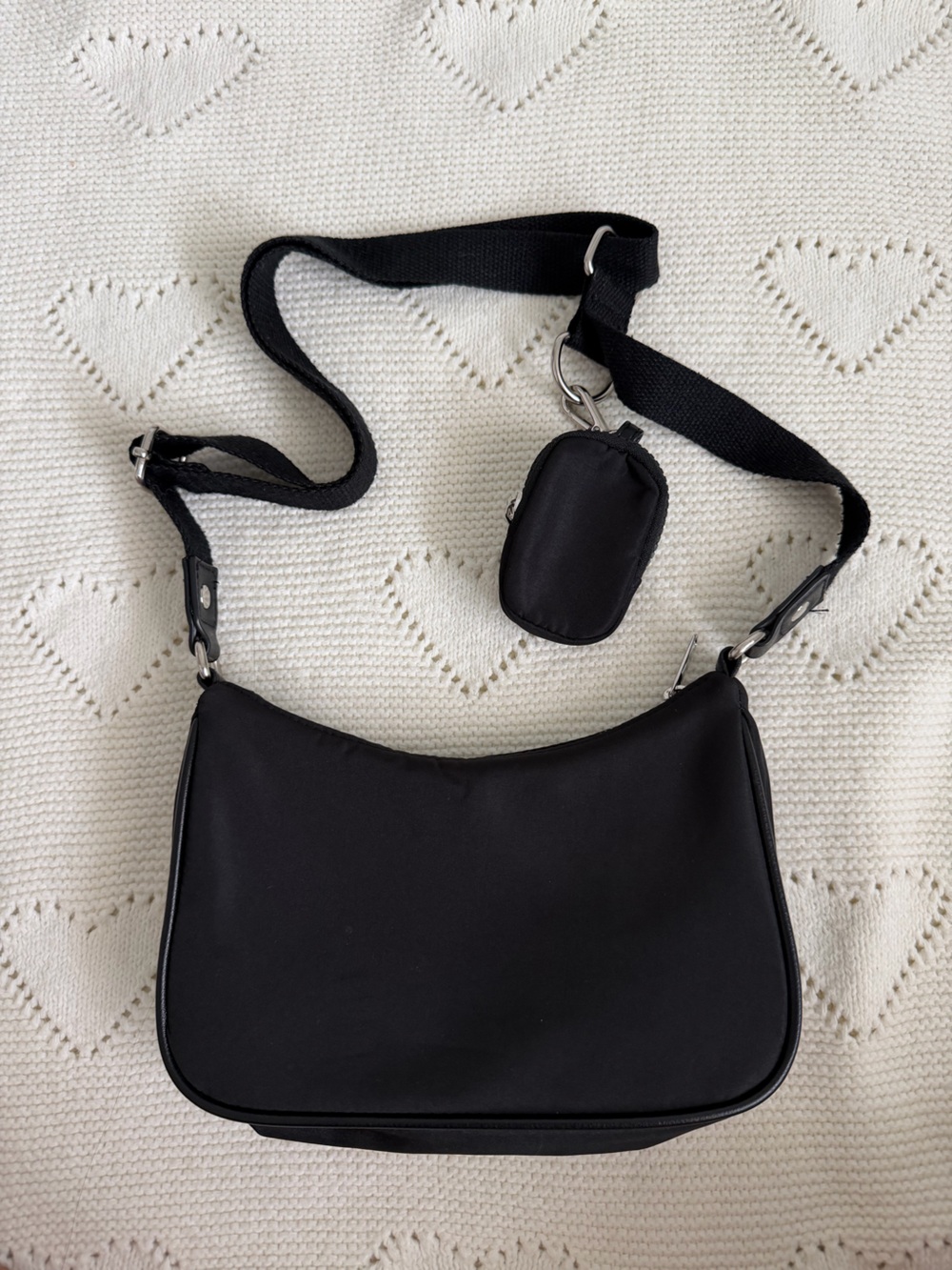Target Wild Fable Black Crossbody with Pouch Keychain